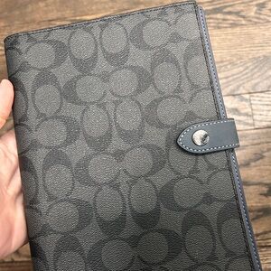 Coach leather Notebook Cover